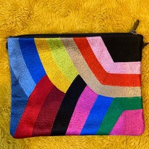 Boutique rainbow clutch